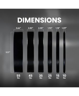 210 Pound Olympic Bumper Strength Training Weight Plate Set