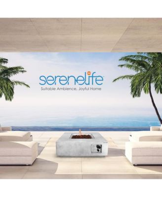 40,000 BTU Propane Gas Fire Pit Table with Cover