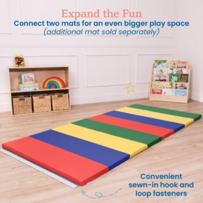 SoftZone 4-Section Rainbow Runway Activity Mat, Assorted