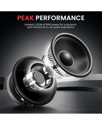 3.5" Two-Way Coaxial Speaker System, 120 Watt, Black