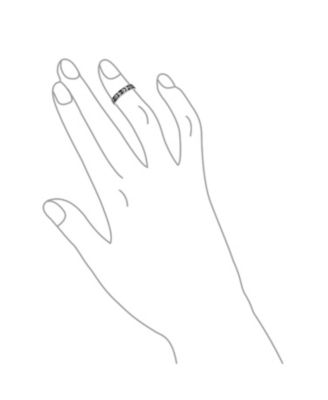 Western Flowers Vine Leaf Oxidized Midi Band Toe Ring Silver Sterling