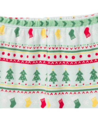 Baby Girls Holiday Family Pajamas Neutral Two Piece Pajamas