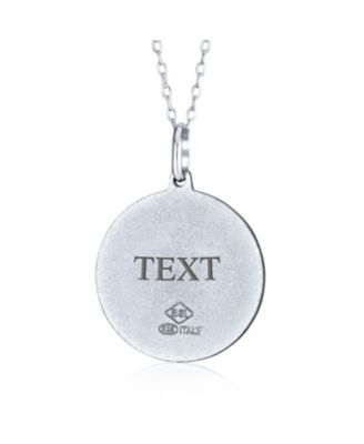 Religious Medal Medallion Saint Joseph Patron of Peaceful Passing Pendant Necklace .925 Sterling Silver