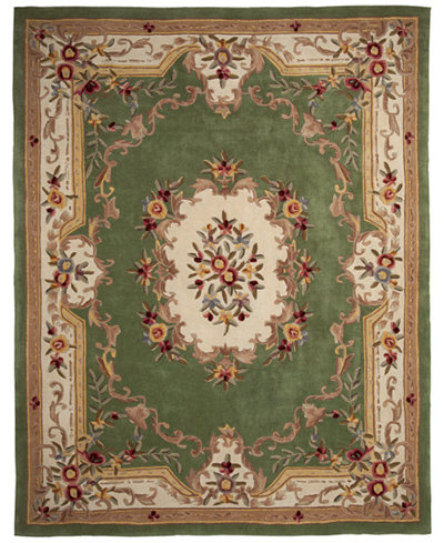 CLOSEOUT! KM Home Majesty Aubusson Sage Area Rugs