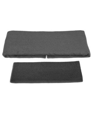 7 Piece Yoga Set with Mat, Stretch Strap, & Knee Pad, Gray