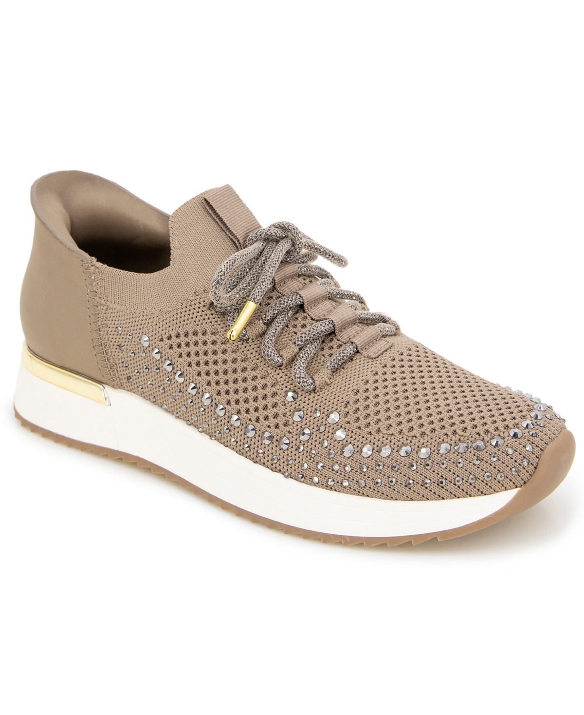 Kenneth Cole Reaction Women's Clancy Ez On Almond Toe Sneakers In Shitake