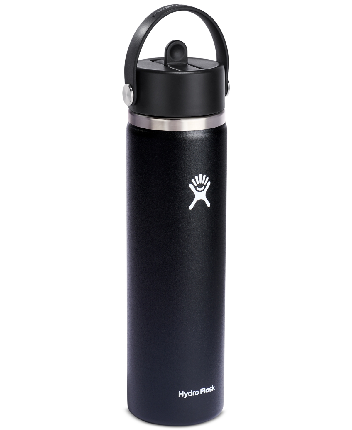 Hydro Flask 24 oz Wide Mouth With Flex Straw Cap In Black