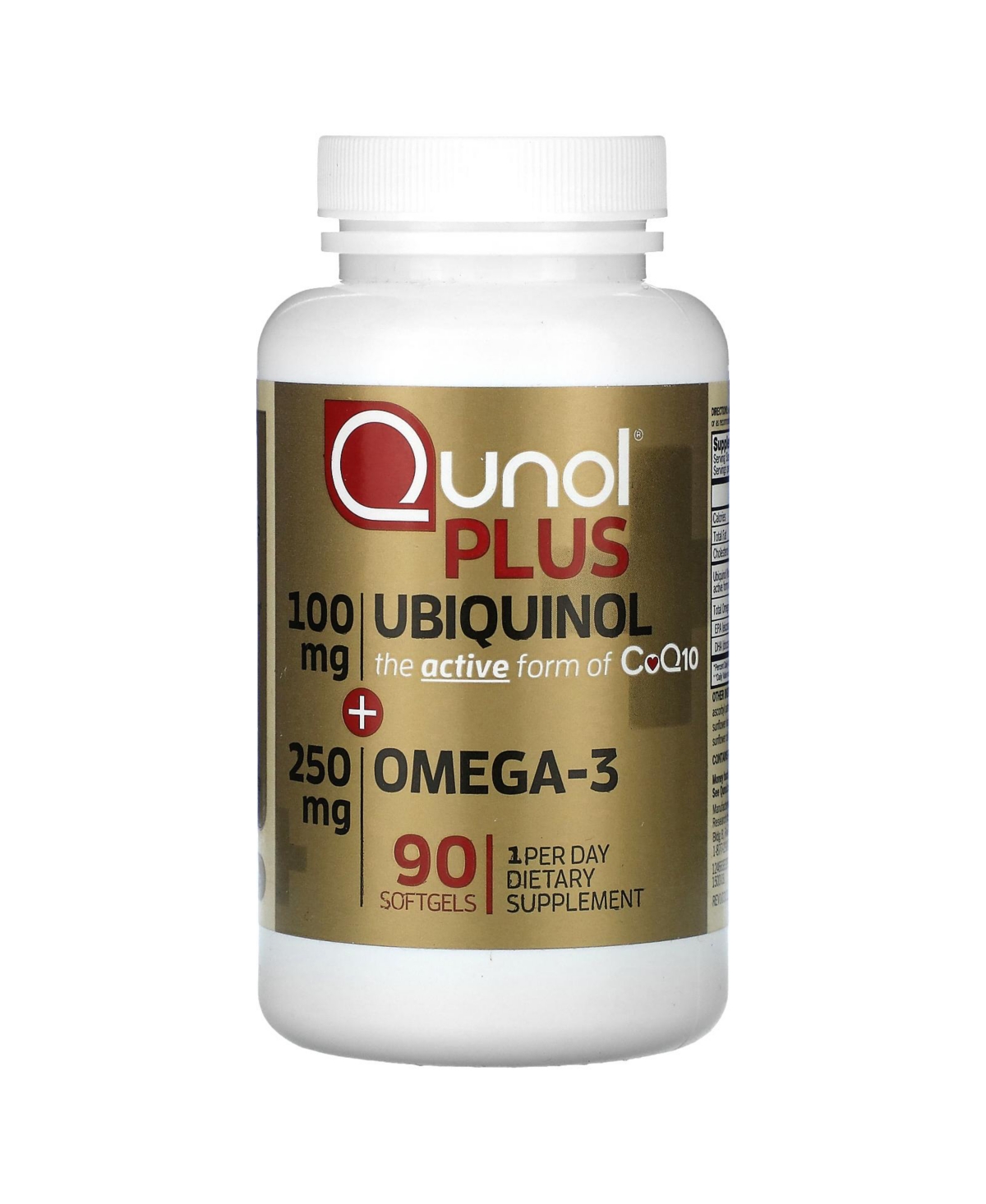 Plus Ubiquinol + Omega-3 100 mg + 250 mg - 90 Softgels