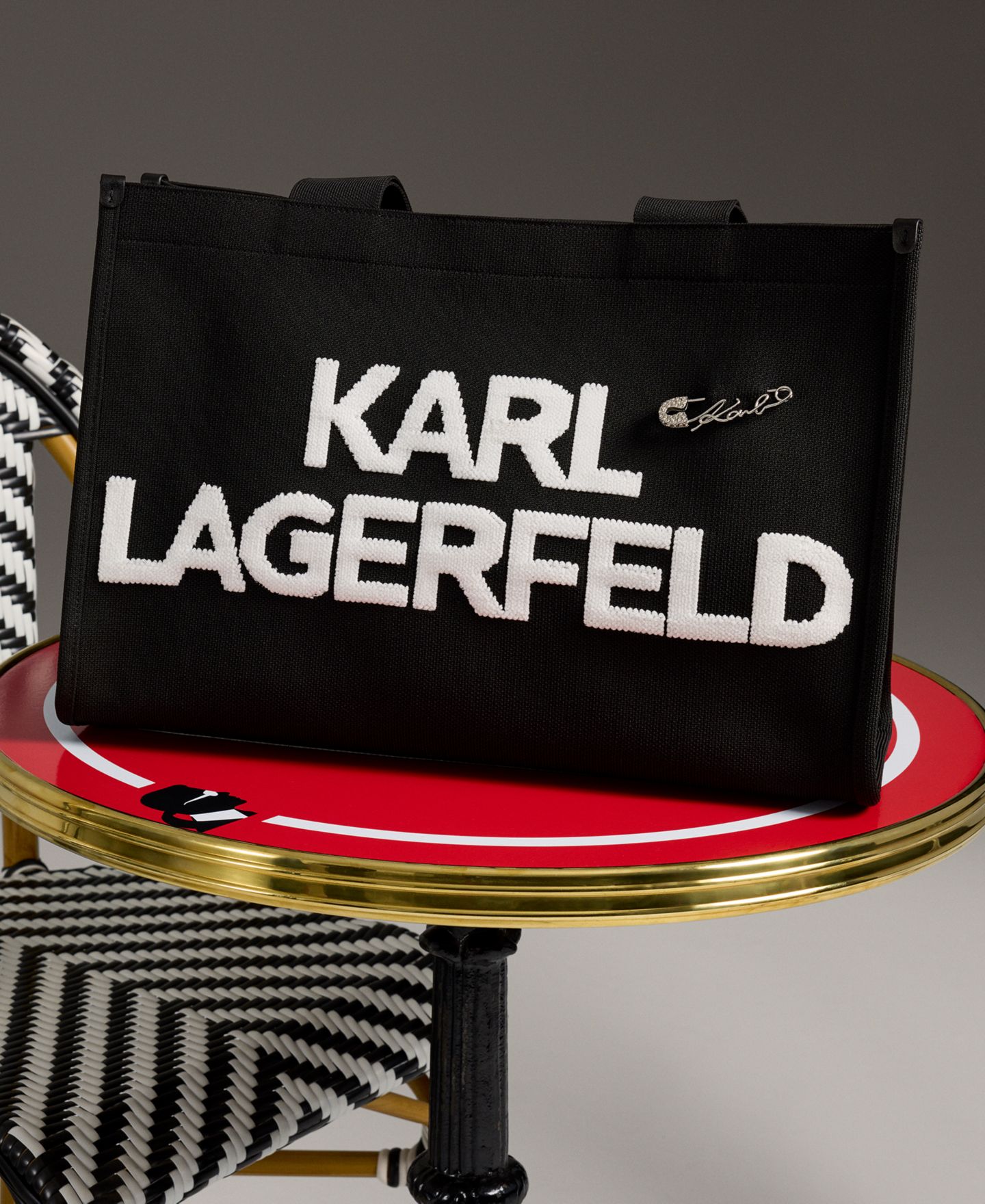 Женская сумка KARL LAGERFELD PARIS Kristina Large, цвет: Чёрный — фото 6