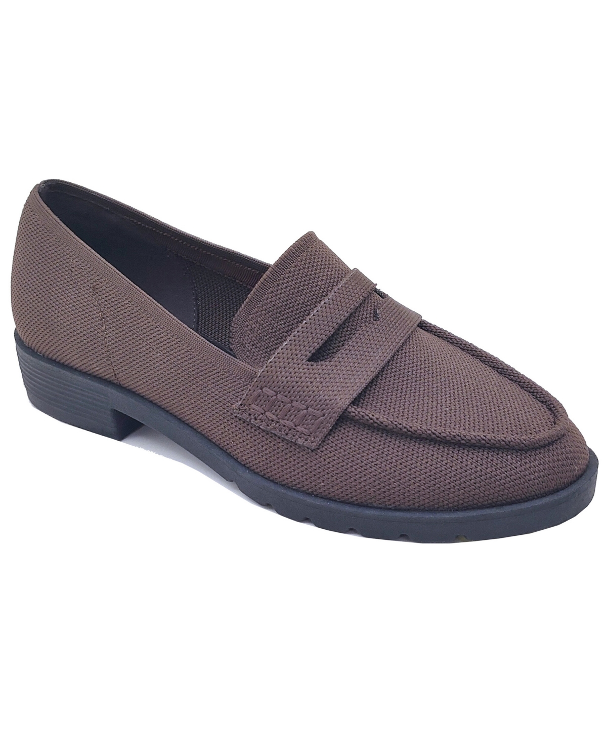 Women's Feobe Knit Slip On Loafers - Chocolate