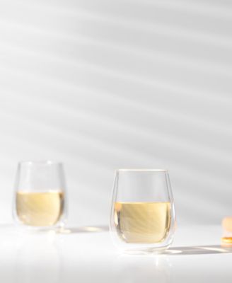 SKAL Double-Walled White Wine Glasses, Set of 2