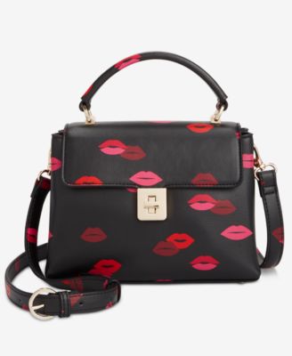 On 34th - Tandii Lip Party Print Small Satchel Crossbody