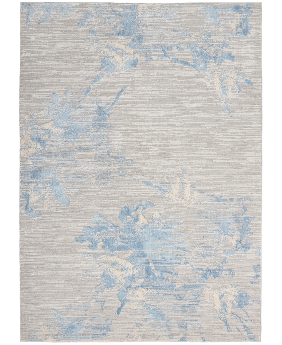 Calvin Klein Ck005 Enchanting Ech01 5'3"x7'3" Area Rug In Gray,mist