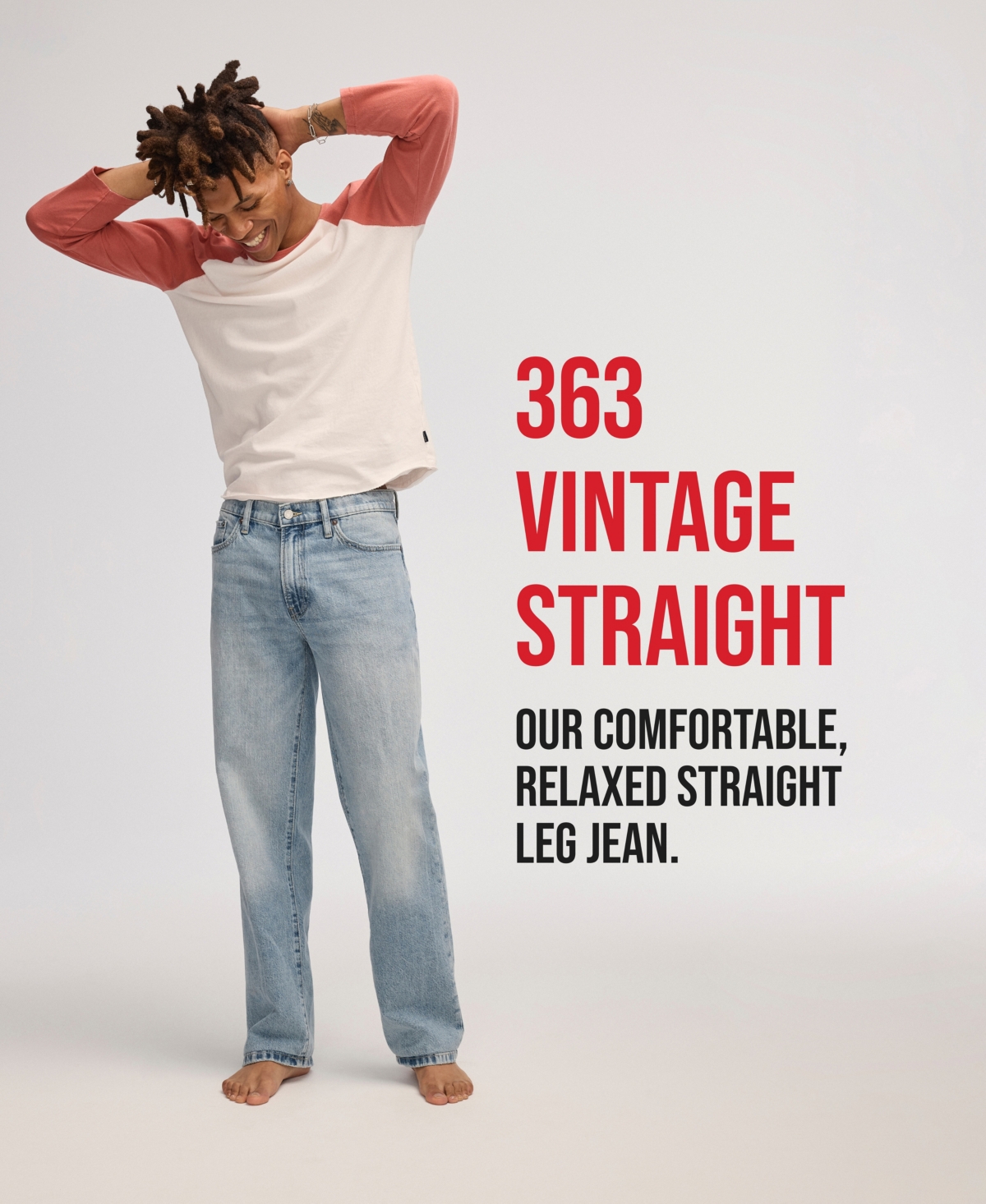 Lucky Brand Men s 363 Vintage Like Straight Advanced Stretch Jean Black Smart Closet