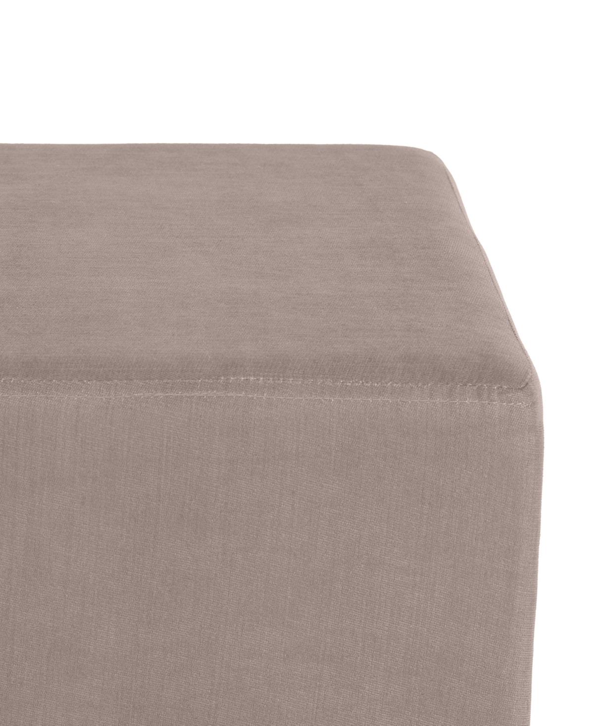Seville Classics The Vineyard Collection Cork Cube Storage Ottoman In Taupe