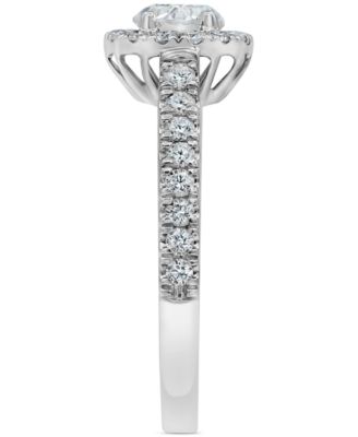 Diamond Halo Engagement Ring (1-1/4 ct. t.w.) in 18k White Gold