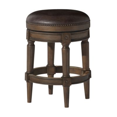 Pullman Backless Swivel Upholstered Kitchen Counter Stool