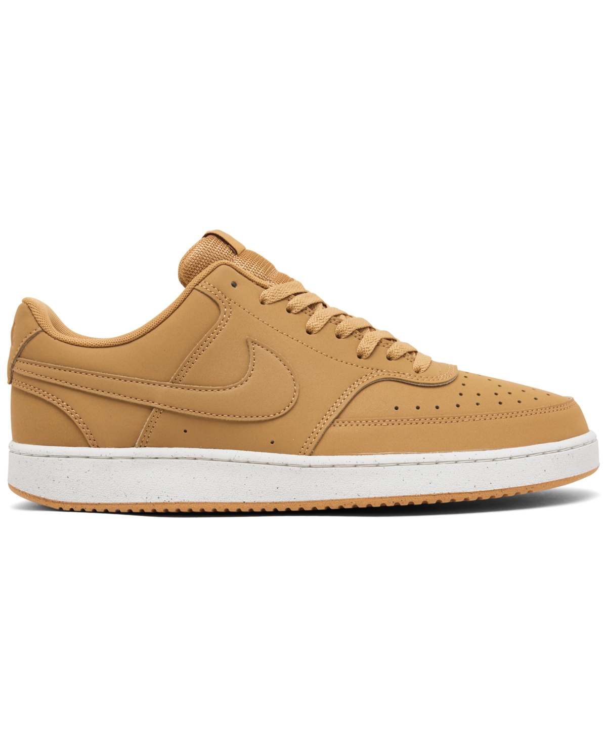 Nike Men #39 s Court Vision Low Casual Sneakers From Finish Line In Flax