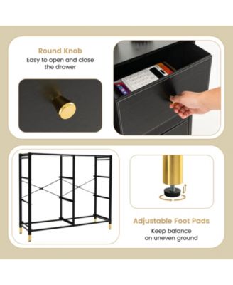 6-Drawer Fabric Dresser Tower Wide Chest of Drawers Storage Organizer Bedroom