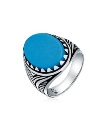 Natural Stone Oval Cabochon Western Claw Ring Sterling Silver