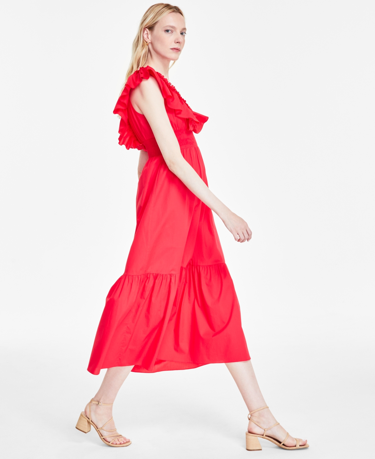 Adrianna by Adrianna Papell Women's Ruffled Maxi Dress