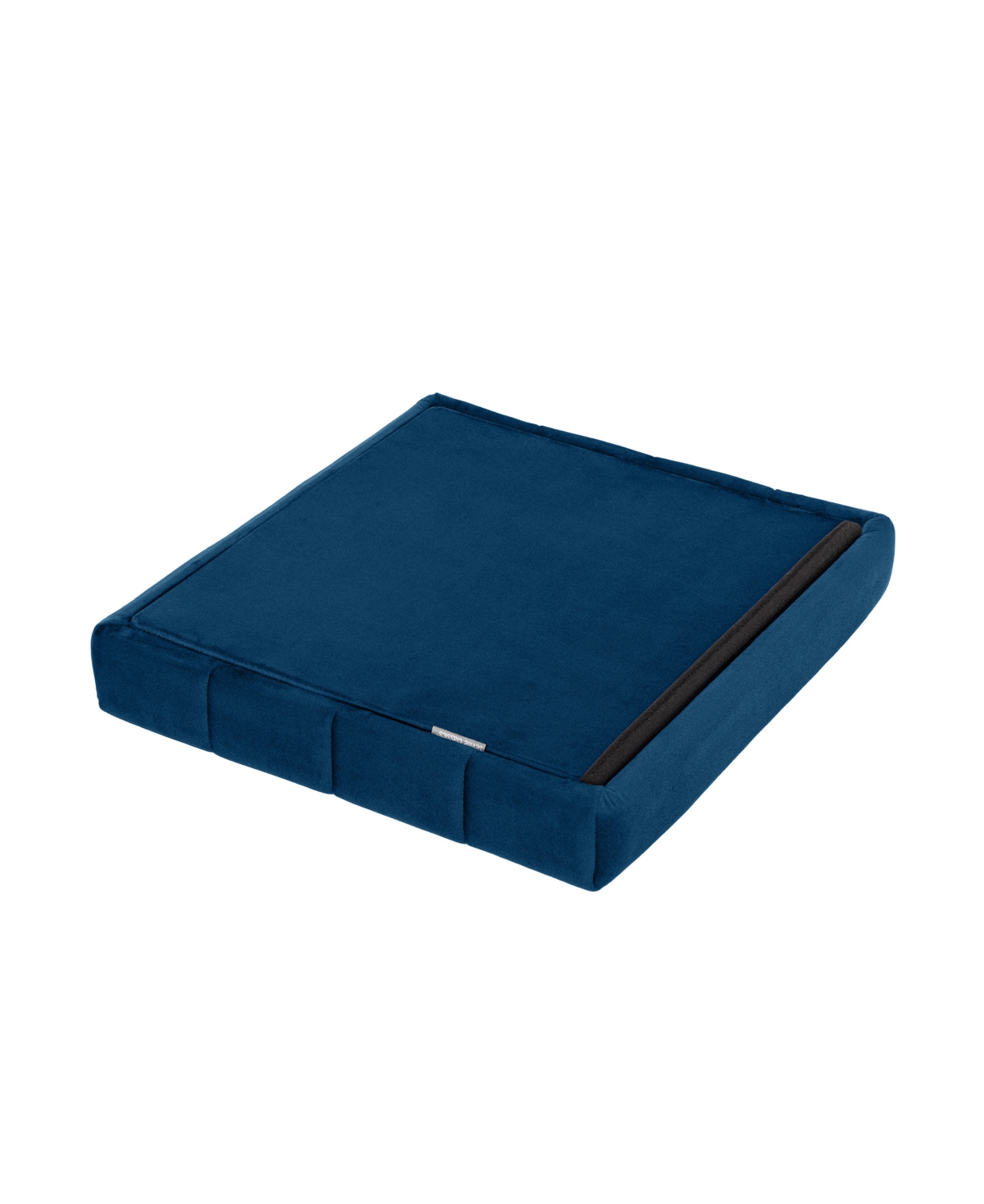 Seville Classics Tufted Storage Ottoman In Blue