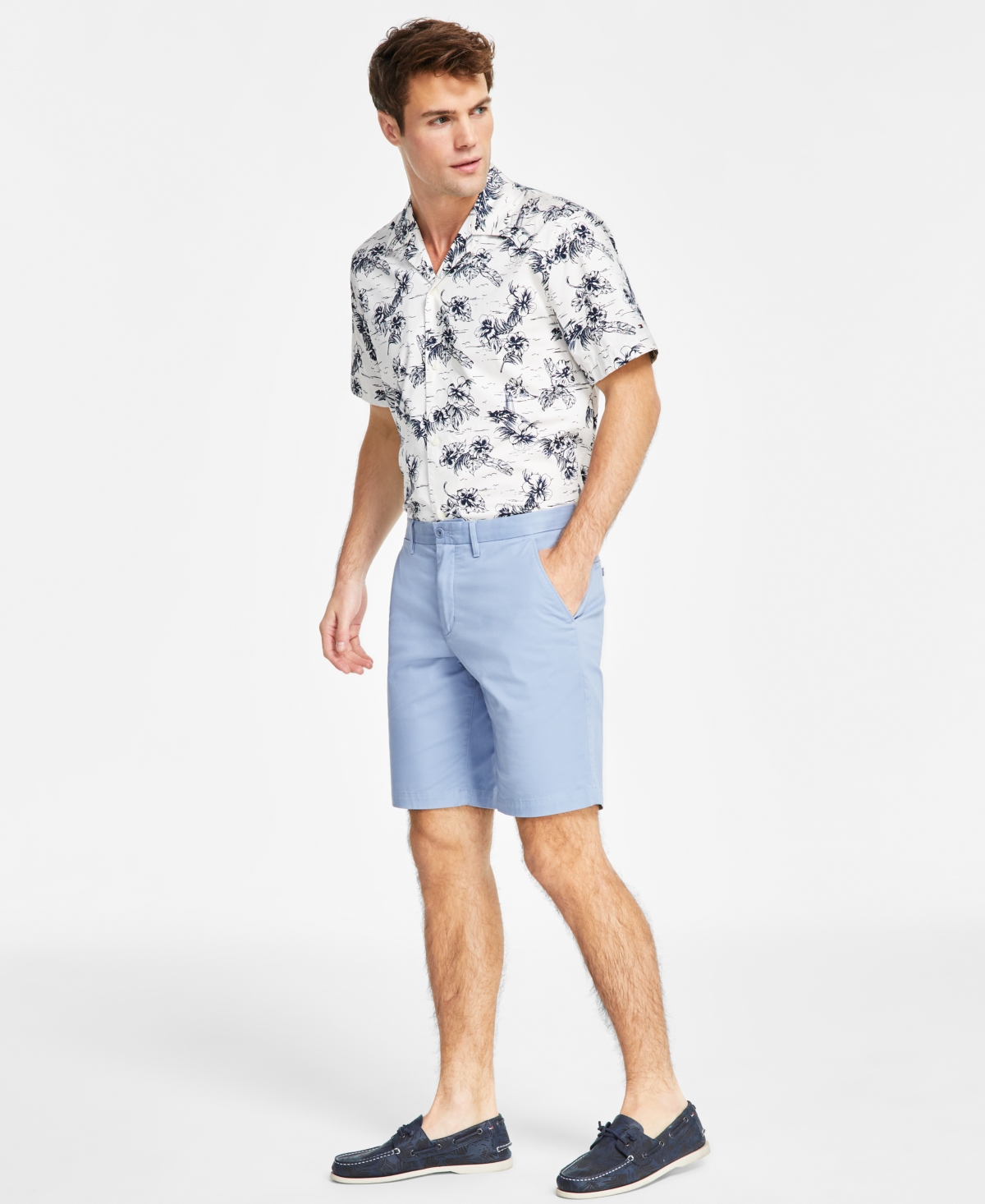 Shop Tommy Hilfiger Men's Brooklyn 1985 9" Shorts In Brisk Blue