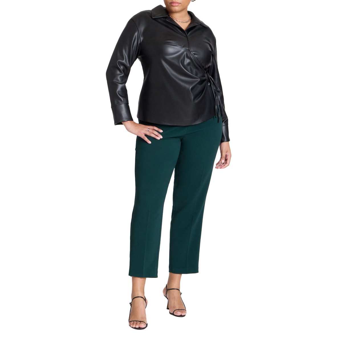Eloquii Plus Size The 365 Semi Stretch Slim Leg Pant