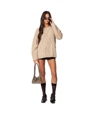 Women's Kennedy oversized cable knit sweater