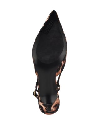 Women's Jesson Logo Slingback Kitten Heel Pumps