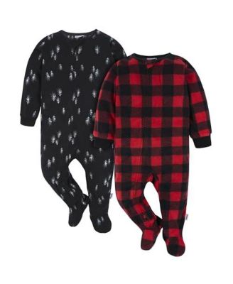 Toddler Boys Footed Blanket Sleepers, 2-Pack