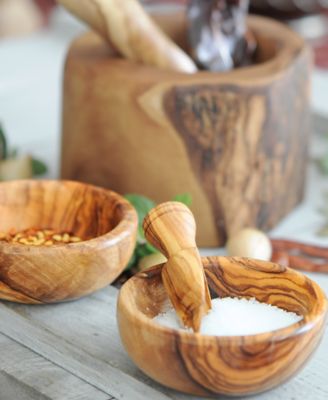 Wooden Spice Bowls, Set of 3 Mini Bowls