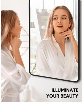 Bathroom Mirror, Aesthetically Pleasing and Versatile 22 x 30 Inch Vanity Mirror for Over Sink, Available in Varied Sizes, Hangs Horizontally or Vertically, Easy to Install