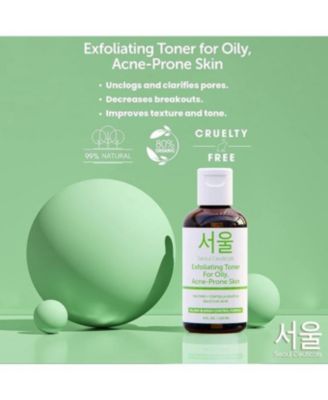 Korean Skin Care Exfoliating Toner for Acne Prone Skin K Beauty Skincare