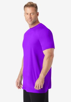 Big & Tall No Sweat Longer-Length Short Sleeve Crewneck Tee