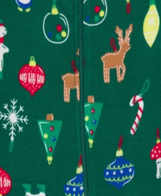 Toddler Boys Holiday Family Pajamas Neutral One Piece Pajamas