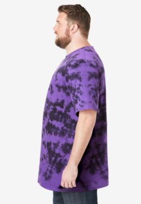 Big & Tall Shrink-Less Lightweight Longer-Length Crewneck Pocket T-Shirt