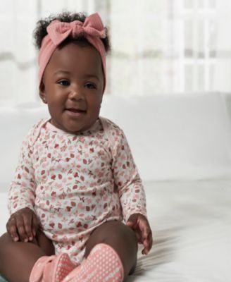 Baby Girls Long Sleeve Onesies Bodysuits, 6-Pack