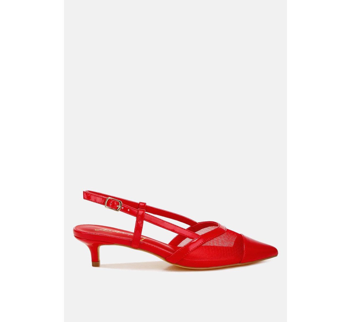 Temptress Mesh Slingback Sandals - Silver