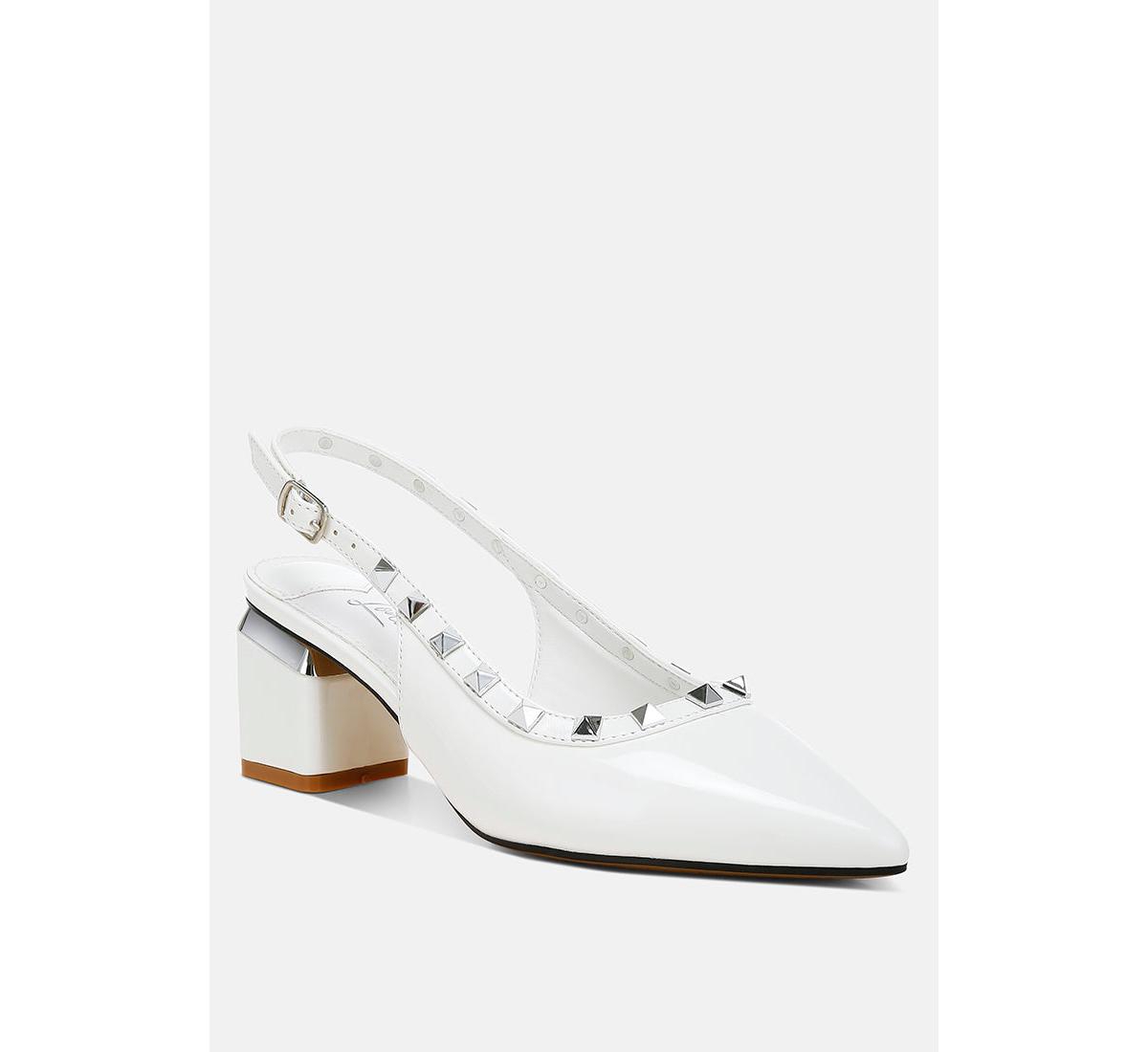London Rag Hiral Stud Embellished Slingback Sandals