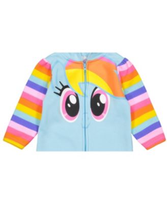 Girls My Pony Rainbow Dash Baby Zip Up Coverall Newborn to