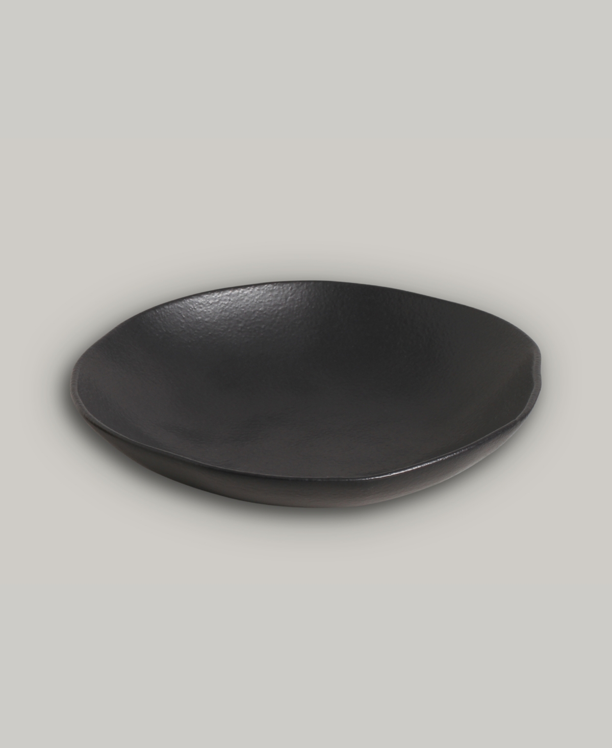 Porto Brasil Stoneware Salad Bowls, Set Of 6 In Matte Black