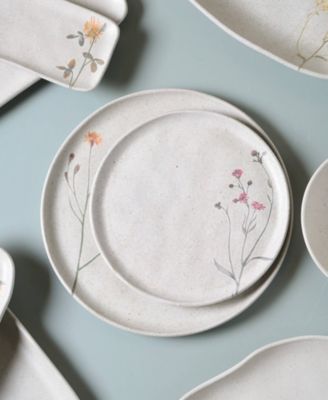 Campestre Stoneware Dessert Plates, Set of 6