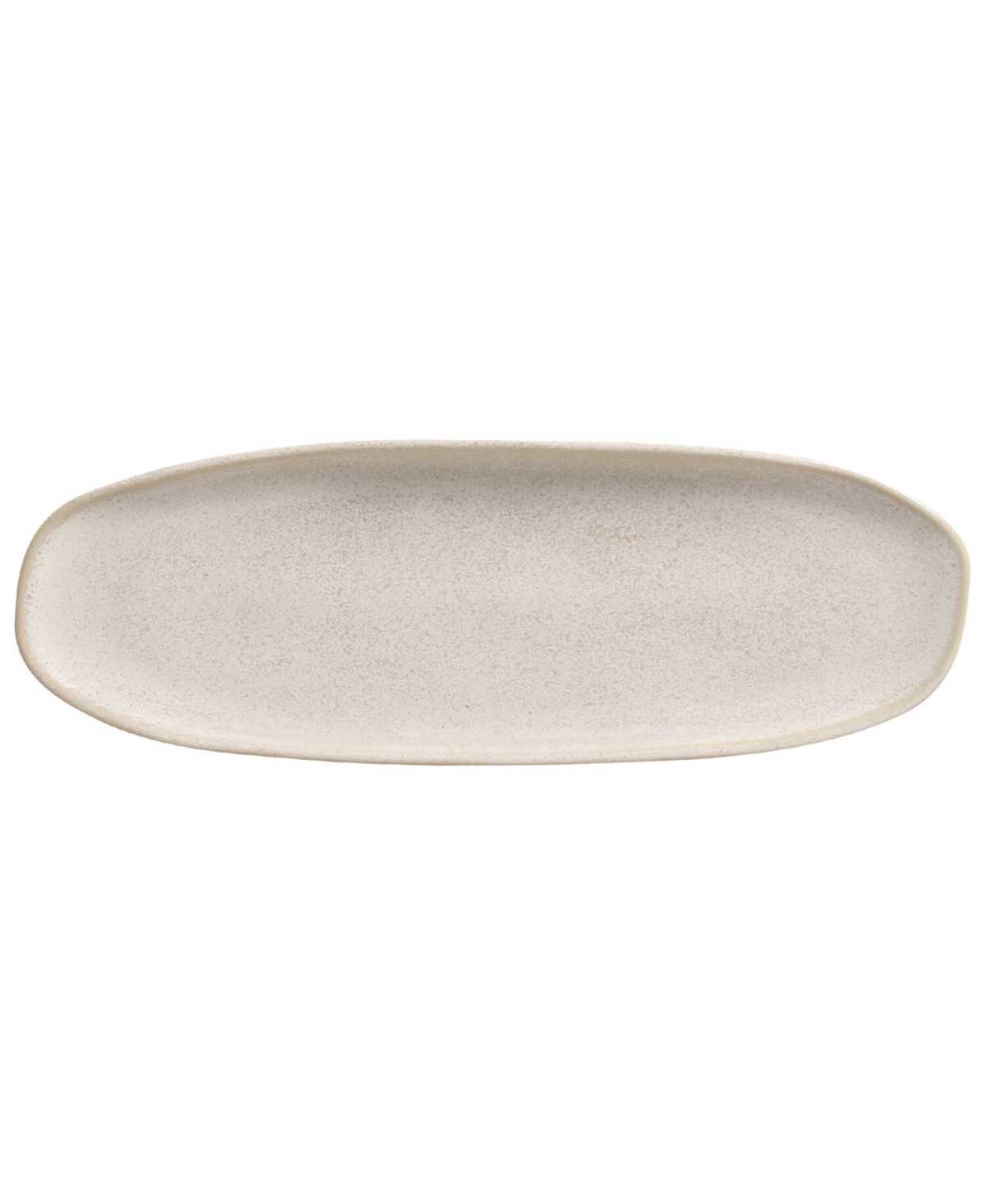 Porto Brasil 14.17" Stoneware Large Shallow Oval Platters, Set Of 4 In Latte