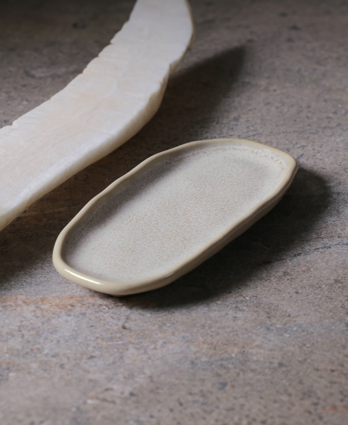 Porto Brasil Stoneware Shallow Oval Platters, Set Of 4 In Latte