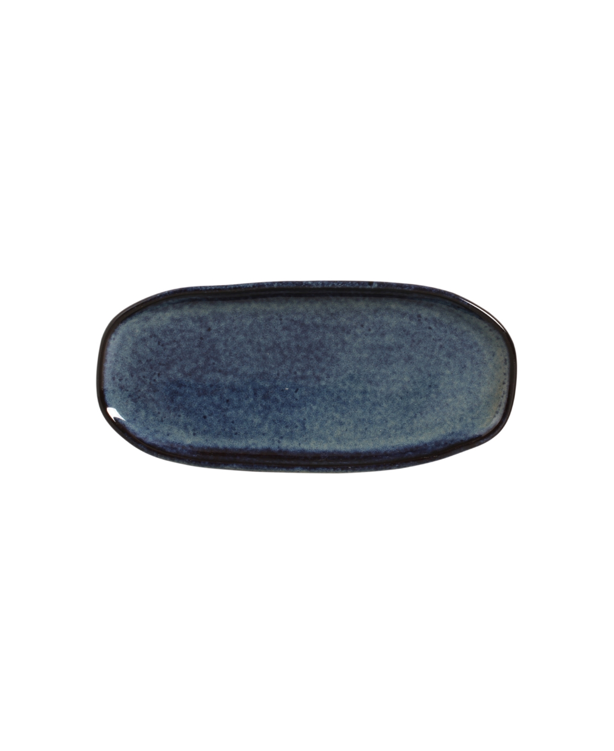 Porto Brasil Medium Shallow 9" Oval Platters, Set Of 4 In Denim