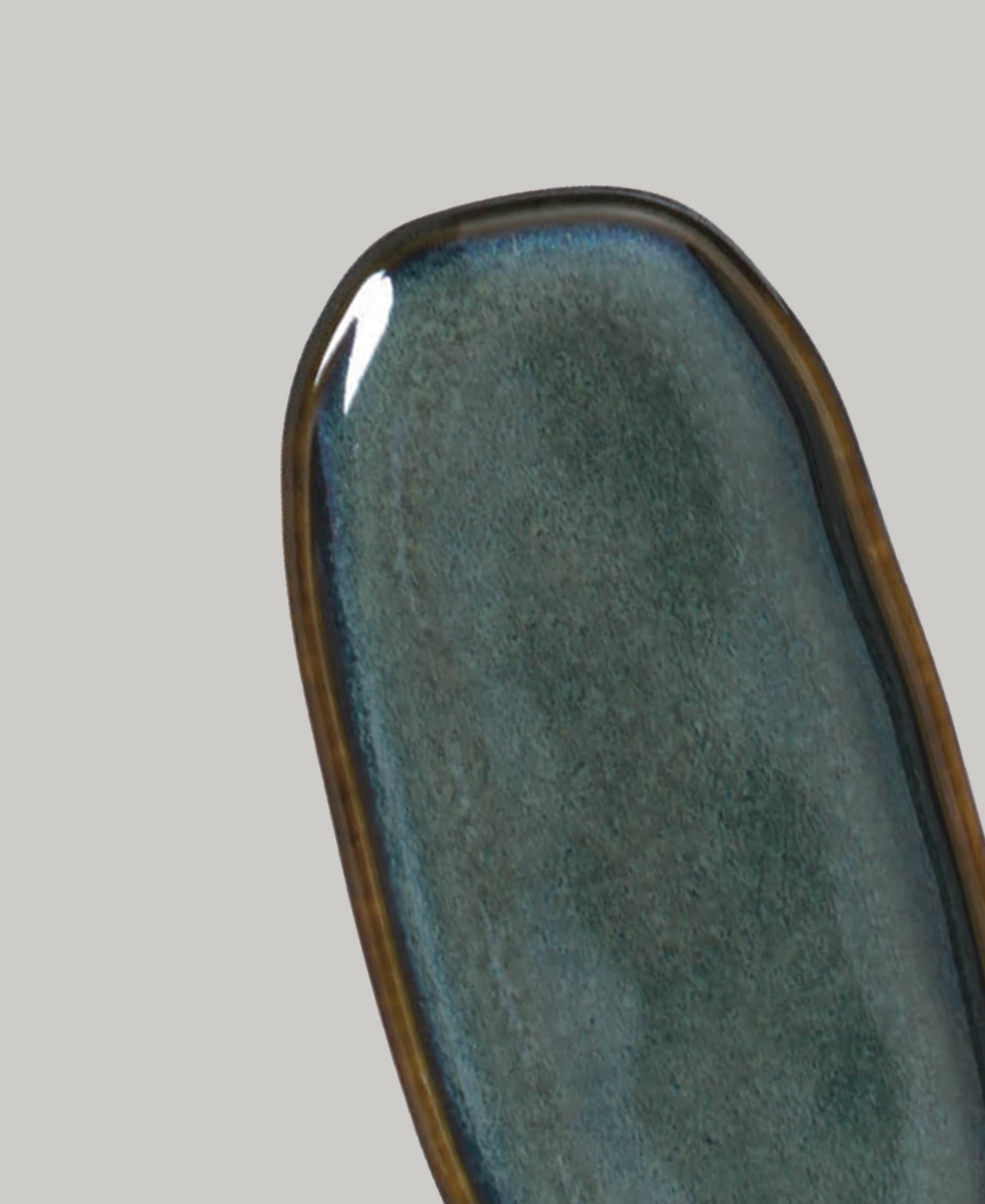 Porto Brasil Stoneware Shallow Oval Platters, Set Of 4 In Oceano
