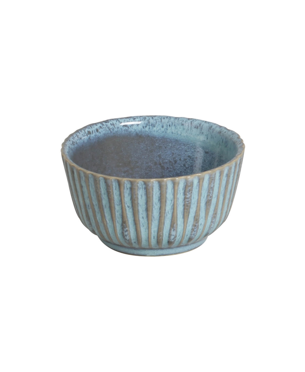 Porto Brasil Stoneware Linhas Ramekins, Set Of 6 In Breeze