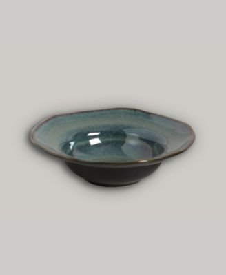 Stoneware Deep Rim Dessert Plates, Set of 4