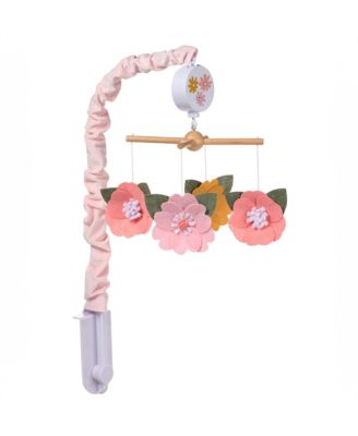 Little Garden Felt Flowers Musical Baby Crib Mobile Soother Toy